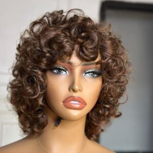 vietnamese fringe curls wig